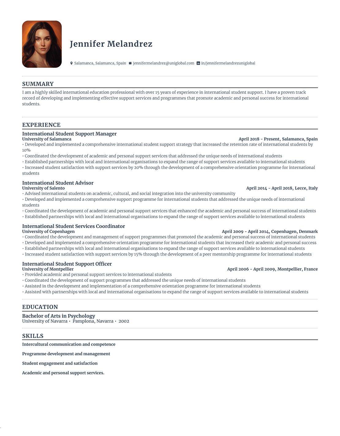 Sample CV Resume4