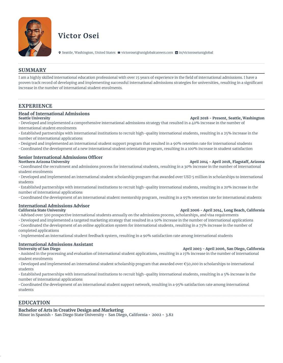 Sample CV Resume5