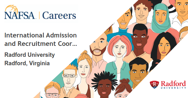 International Admission and Recruitment Coordinator – Radford, Virginia job with Radford University | 161623