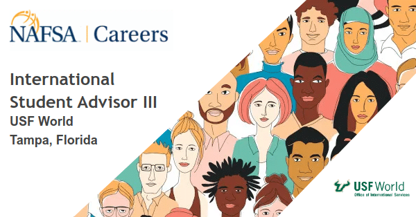 International Student Advisor III – Tampa, Florida job with USF World | 168213